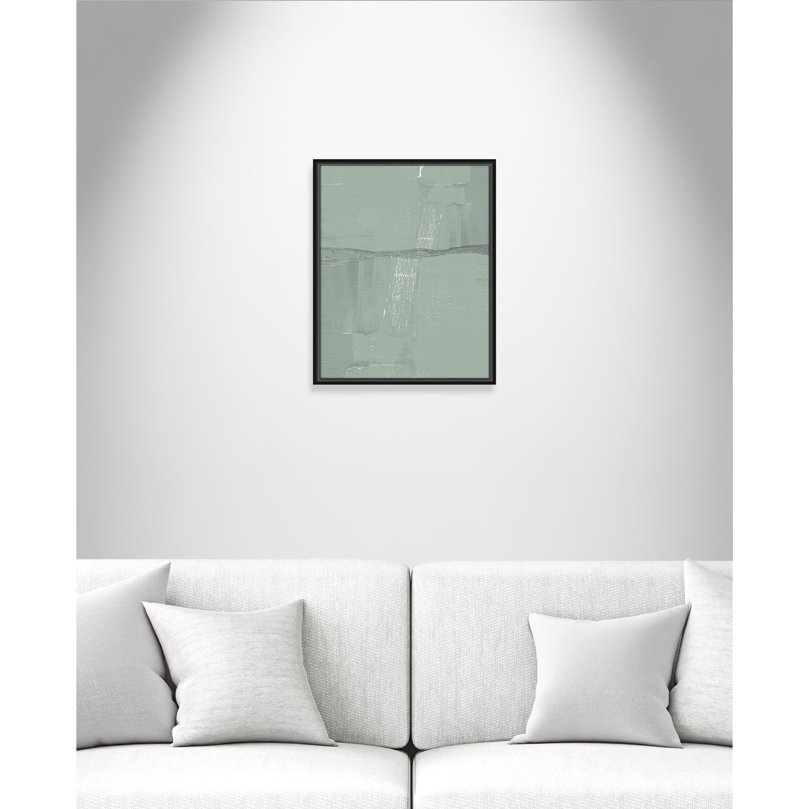 Attica "Sage Abstract" Print, Black , 21.5" H x 17.5" W x 2" D