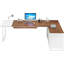 Bureau de direction 70,8 po avec classeur 55 po