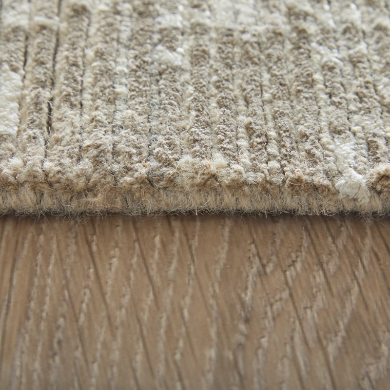 Tapis géométrique transitionnel Finley II, Ivoire ivoire, Rectangle 9 pi 6 po x 13 pi 6 po