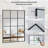 Rectangular Windowpane Wall Mirrors-1699580448