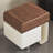 Contemporary Nightstand With Storage Drawer Stainless Steel Base Night Stand, Bedside Table Modularize Design Side End Table Wood Dresser For Bedroom, Charge Station Not Included.-677878391