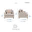 Ensemble de salon en chenille 3 pièces Laurelton-1503178898