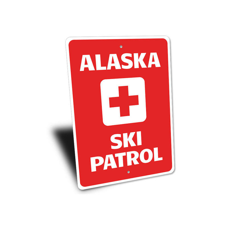 Plaque en aluminium Alaska, H 14 po x l 10 po x P 0,04 po