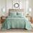 3 Piece Reversible Bedspread Set Seafoam-114529076