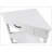 33.8'' Small Triangle Corner Table, Wood Corner Side Table for Small Spaces/ Living Room, 3 Tier End Corner Table with Solid Wood Legs-1273634572