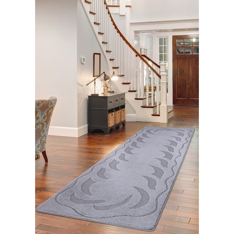 Aramie Non-Slip Indoor Doormat, Dark Grey, 50cm x 80cm