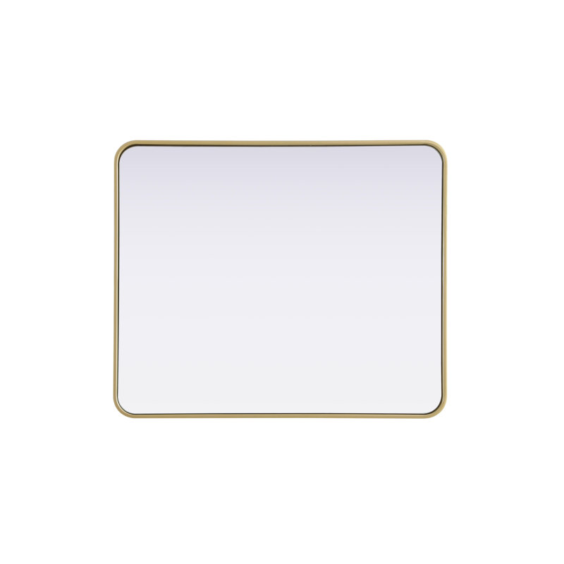 Erath Contour Metal Mirror, Brass, 36" x 30"