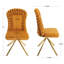 Ensemble de 2 chaises de salle à manger rembourrées-1267430915