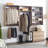 Devi Oak Wood Closet System-574339920