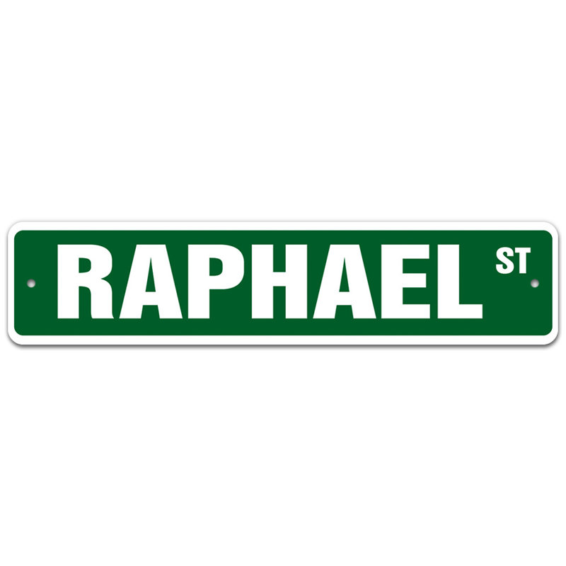 Plaque de rue Fitzrovia, H 7 po x l 30 po x P 0,1 po