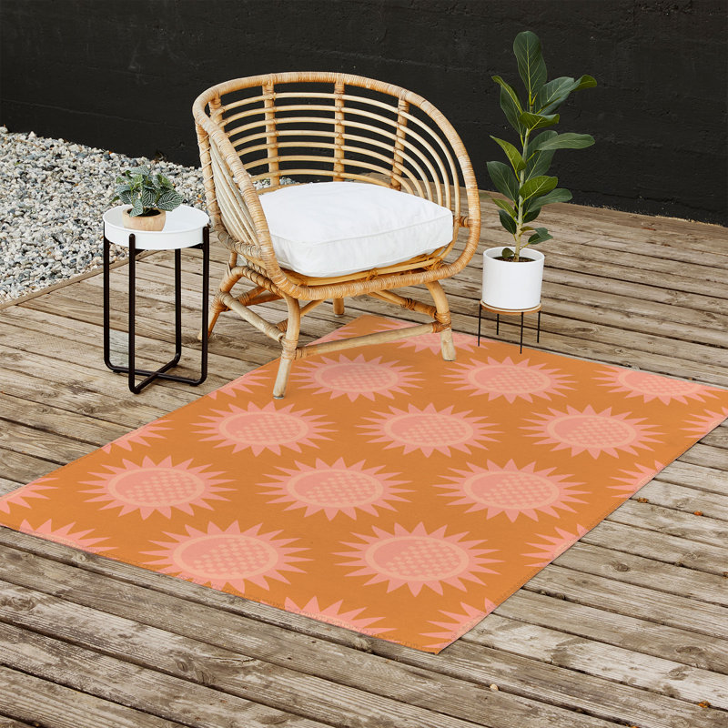 Tapis rectangulaire Deasia avec envers antidérapant, Rectangle 4 pi x 6 pi