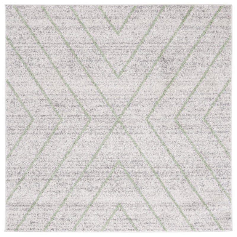 Janes Performance Geometric Rug, Square 6'