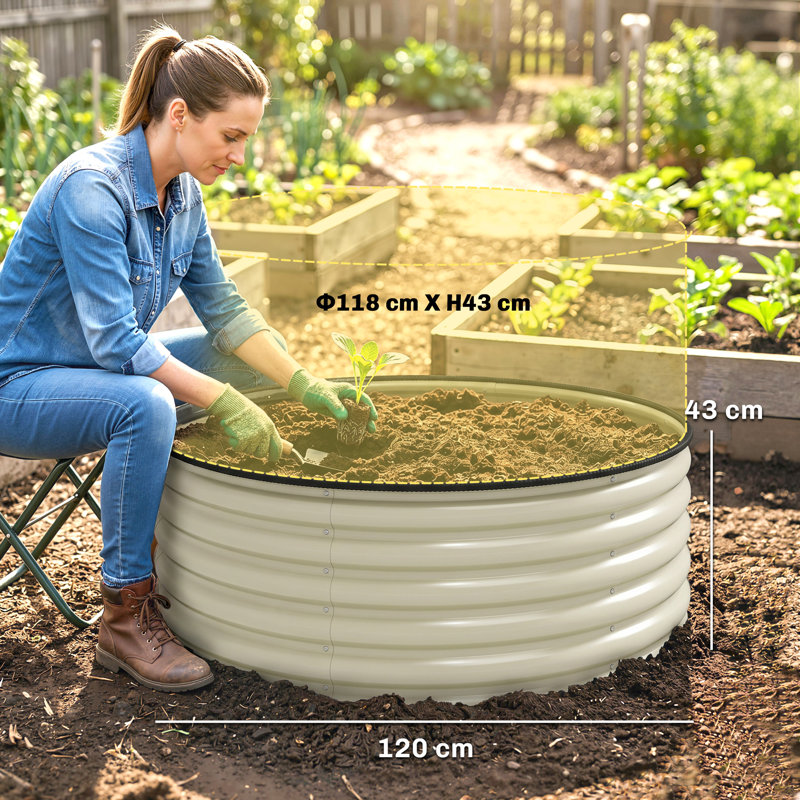 Planter, Cream