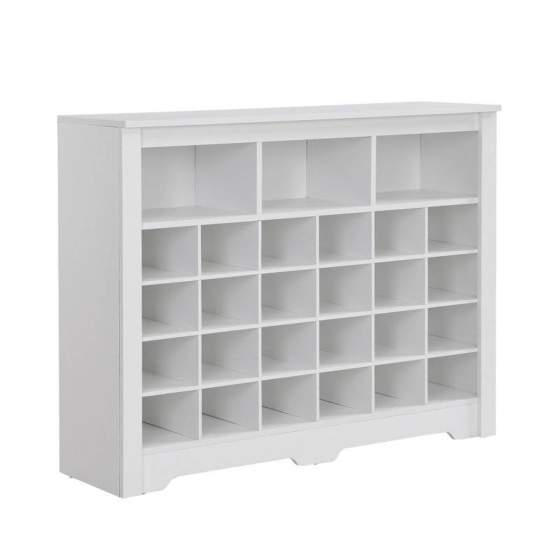 Armoire à chaussures moderne avec base incurvée, armoire à chaussures moderne avec base incurvée 24 pièces ON-TREND Design