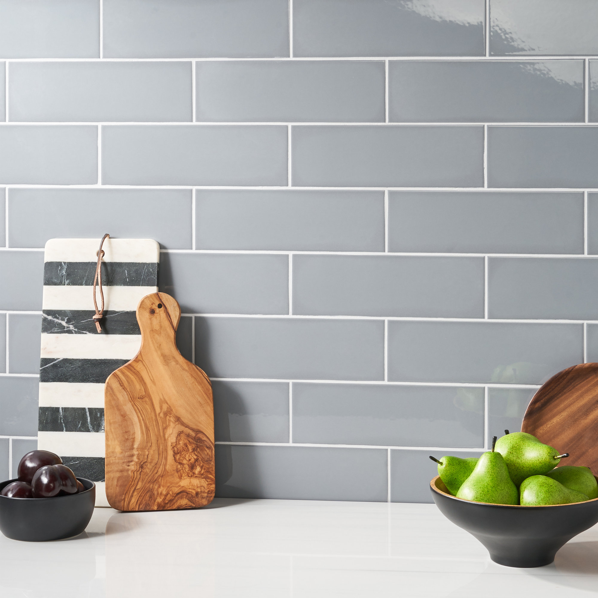 Remington 3.93 in. x 11.81 in. Polished Porcelain Subway Wall Tile (13.55 Sq. Ft. / Case), Gray