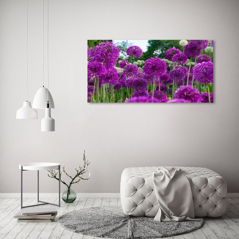 Garlic Flowers - Wrapped Canvas Print