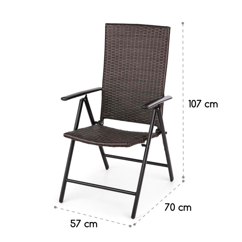 Patio Dining Armchair, Brown