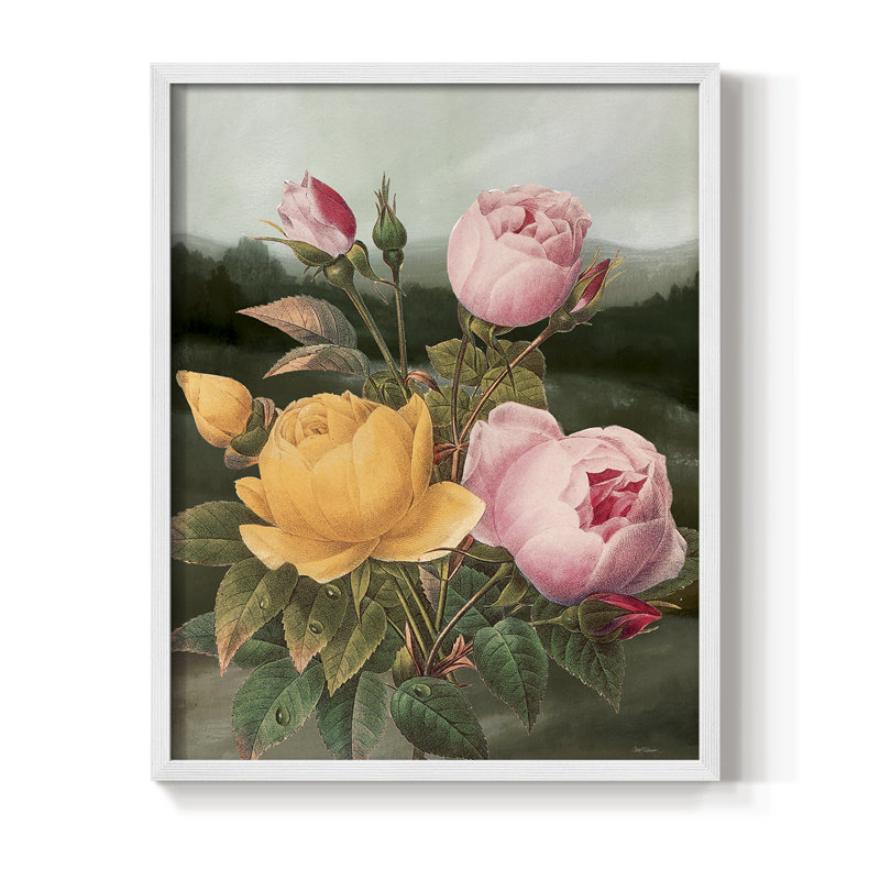 «Botanical Landscape II», reproduction encadrée - bois massif, H 15 po x l 12 po, Blanc