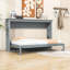 Lit simple escamotable en bois avec lattes