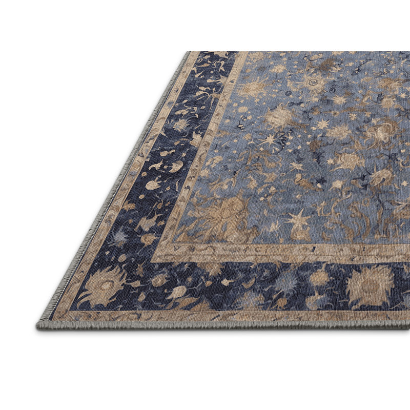 Tapis rose lavable à la machine, Rectangle 4 pi x 6 pi