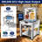 Arc 20qt Stainless Steel Steamer Pot With Propane Burner/foldable Legs For Outdoor Cooking,easy-fill Water Spout, Seafood Crab Steam With Divider And Steamer Rack (5 Gallon)