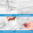4 Pack 2 Tier Clear Pull Out Under Sink Organizers with Dividers