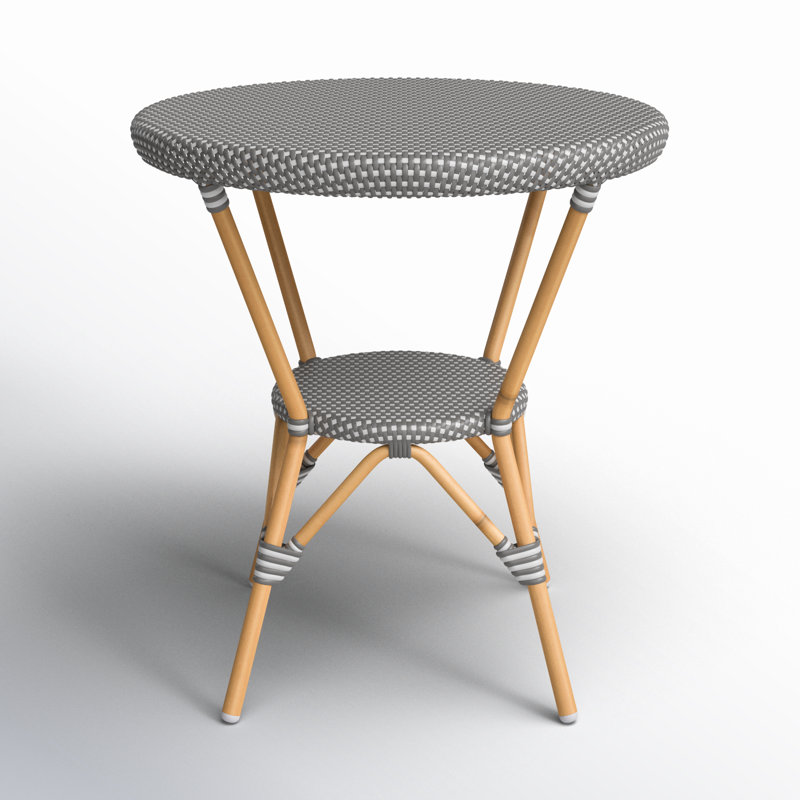 Ellie Bistro Table, Gray/White