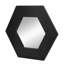 Miroir hexagonal 18,5 "x 18,5" avec cadre en bois massif, décoration murale-917672304