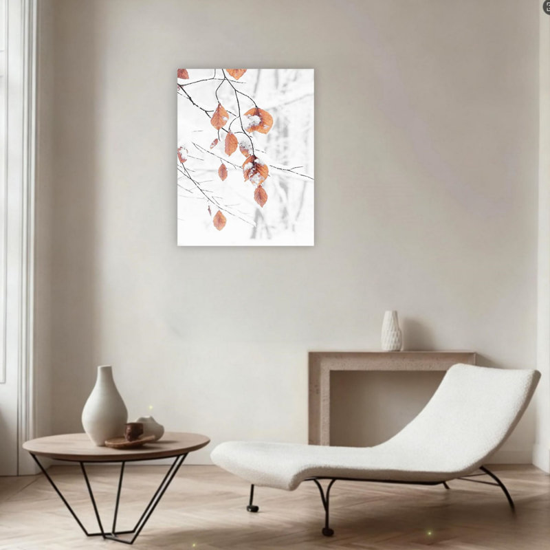 «Winter Forest», art mural sur toile sans cadre 24 po x 36 po