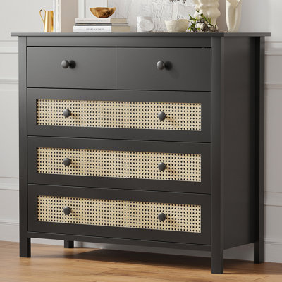 Sideboard Buffet Cabinet With 4 Drawers,Modern Wooden Console Cabinet For Kitchen,Living Room, Hallway