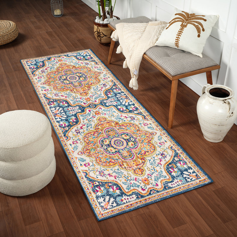 Oriental Vintage Orange/Blue, Runner 80 x 220cm