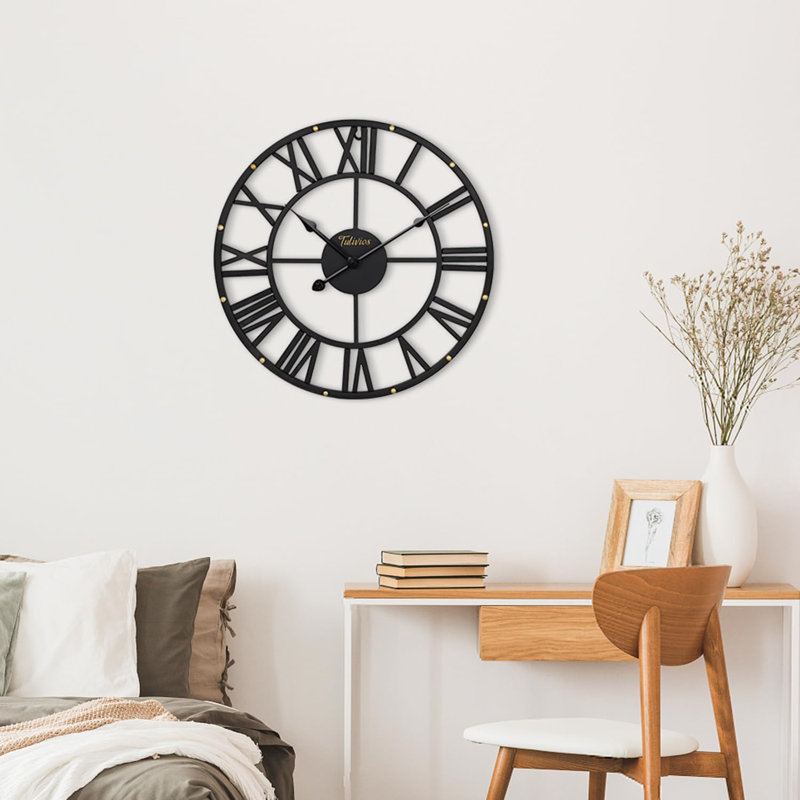 Horloge murale Retro Retro, Noir