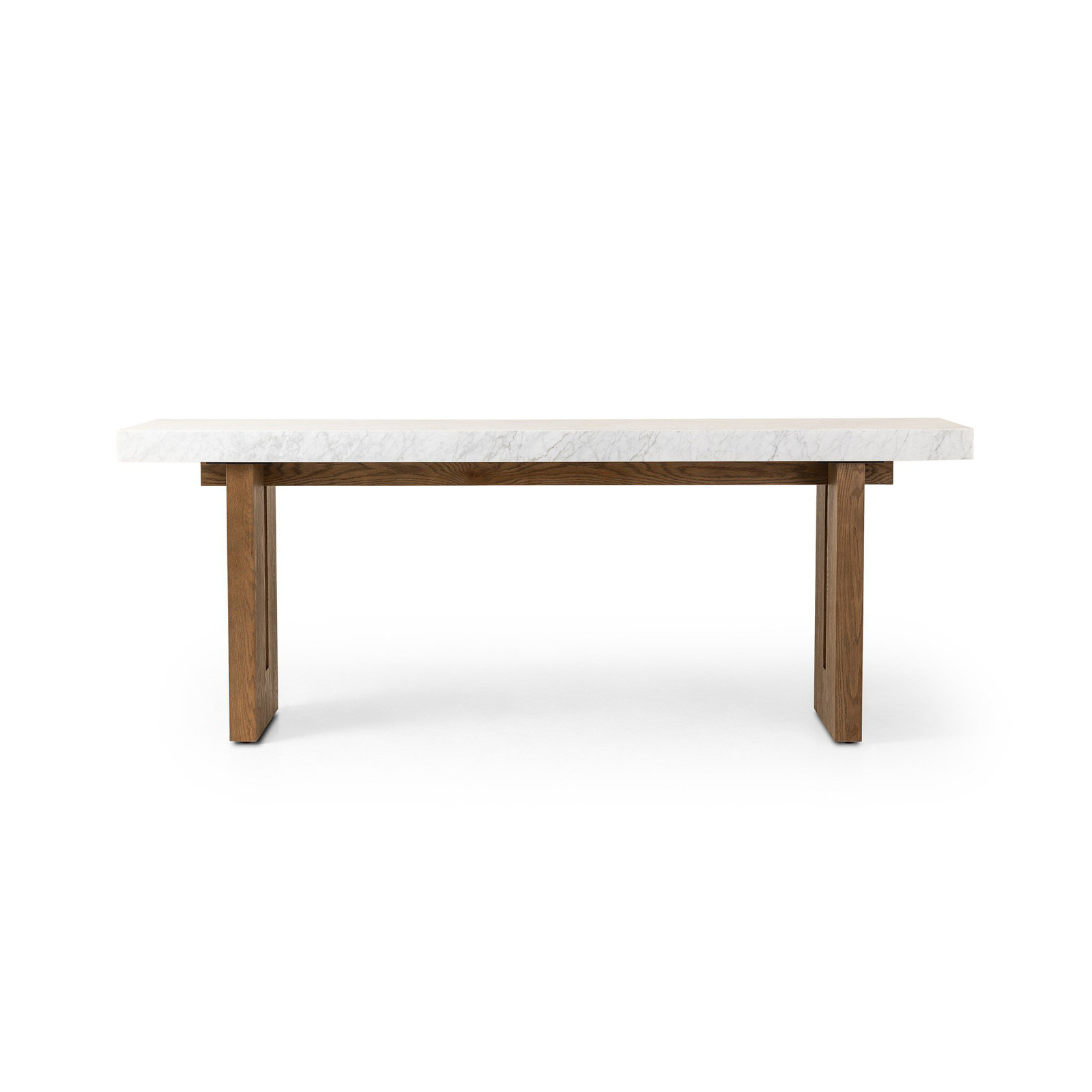 Ingham Console Table-White Carrara Marble