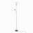 72" Contemporary White Metal Floor Lamp
