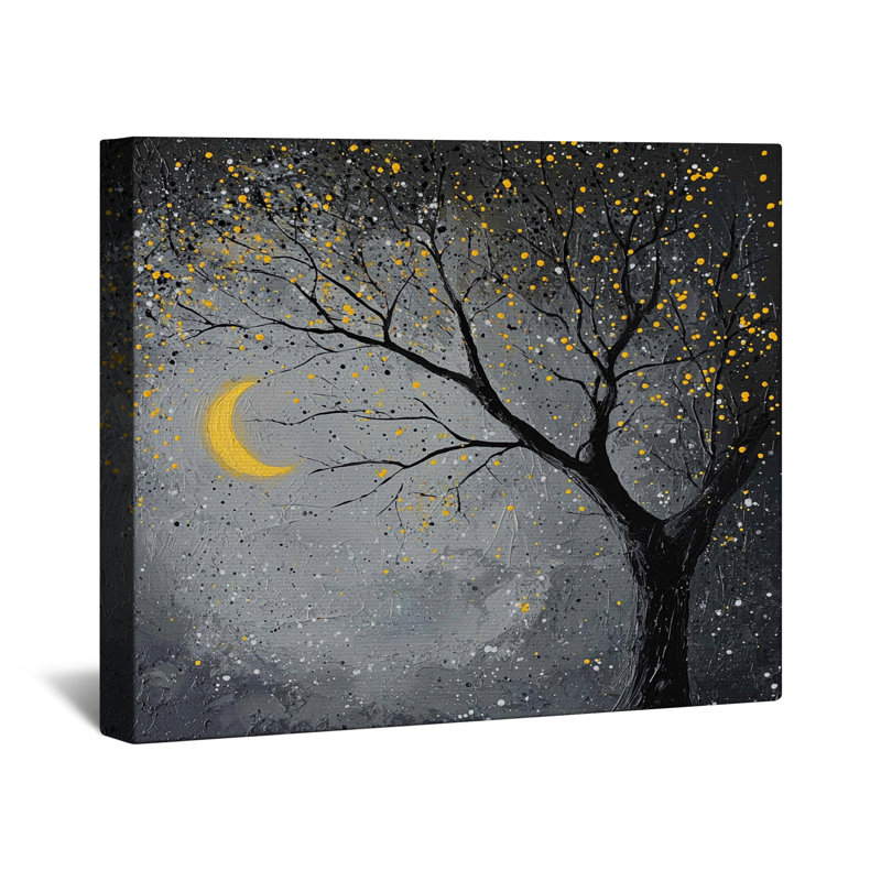Toile tendue sur toile Moonlit, 16 po x 16 po