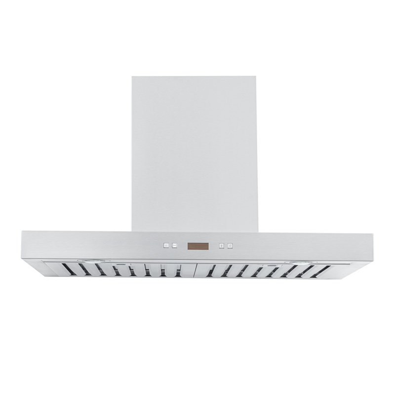 Hotte murale PROLINE 54 pouces, conduit, 1100 CFM, acier inoxydable, lumières DEL, moteur de ventilateur ULTRA-SILENCIEUX, 6 vitesses, garantie de 3 ans, filtres allant au lave-vaisselle
