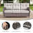 6-Piece Patio Furniture Set, All-Weather Outdoor Seating Set With Swivel Glider Chairs & Coffee Table-1469237403