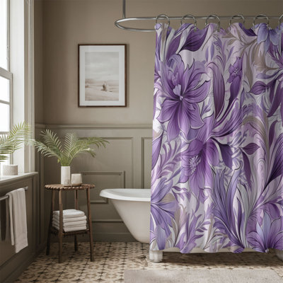 Rideau de douche 1 pièce Elegant Petals