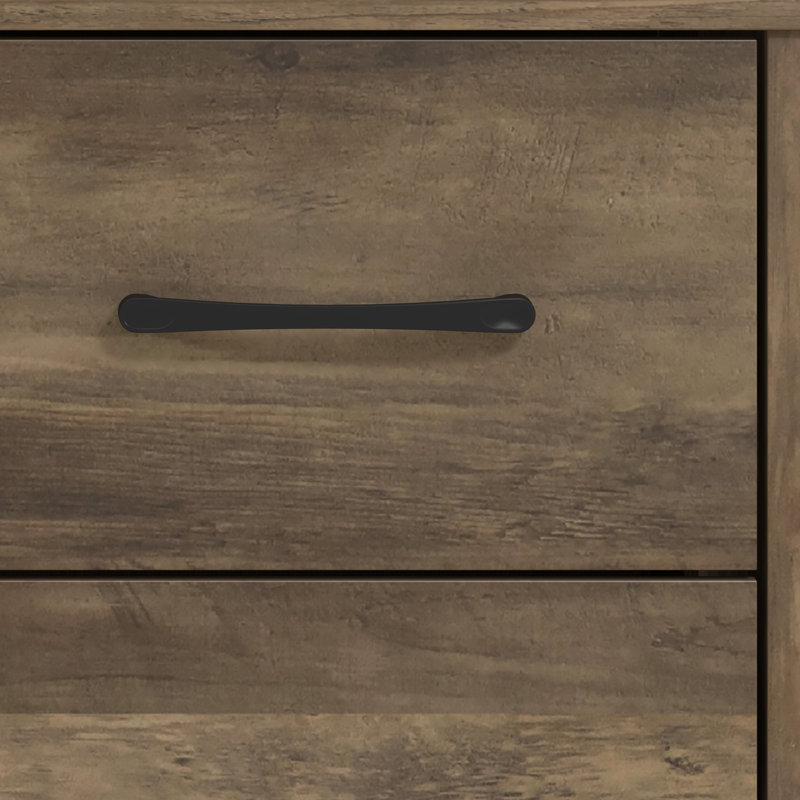 Walter 5 Drawer 46.7" H Dresser, Knotty Oak