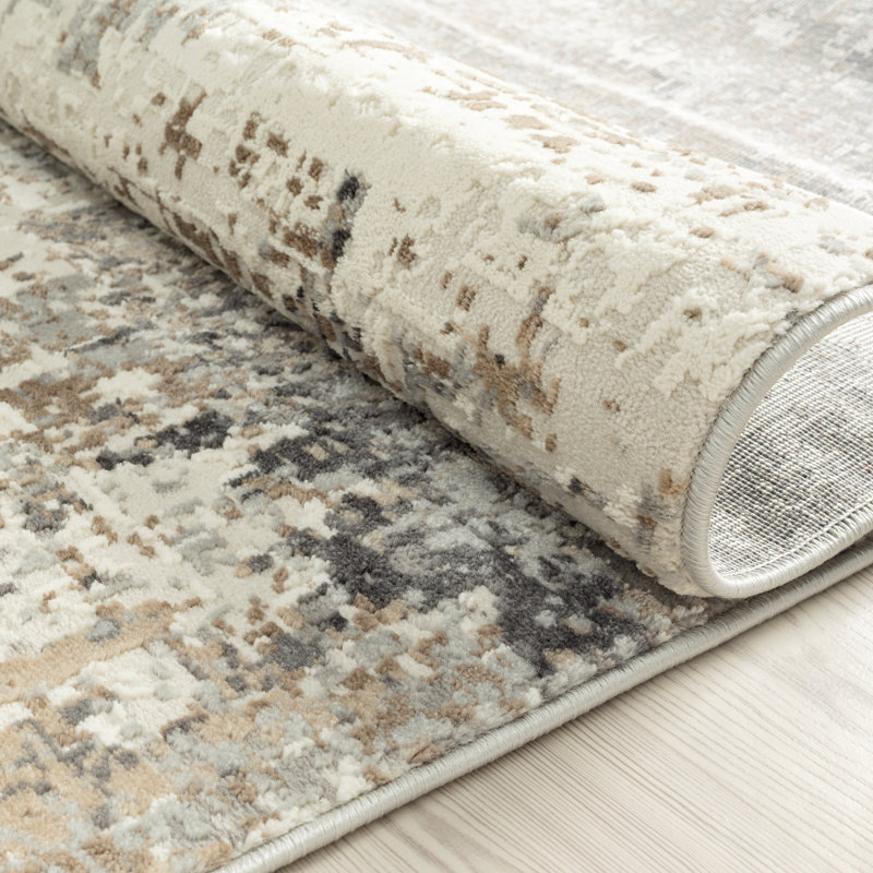 Broshous Area Rug in Gray, Rectangle 2' x 3'