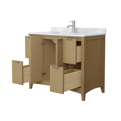 Meuble-lavabo simple avec plateau en marbre Palmilla