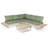 Abhipsa Acacia 5 - Person Patio Conversation Set with Cushions-2115496063-2115496057