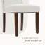Table de salle à manger rectangulaire en bois Amiin 70 po avec 6 chaises Parsons rembourrées Criselle à dossier solide-1484140716-1484140717-1484140719