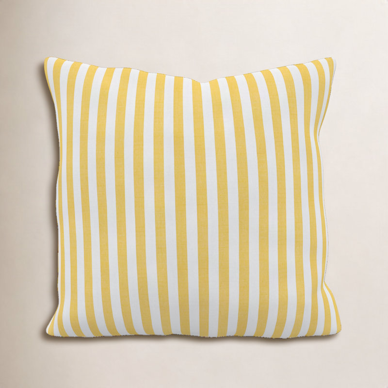 Coussin décoratif intérieur / extérieur Gabi Sunbrella®, Tournesol à la voile, 24 x 24 x 3