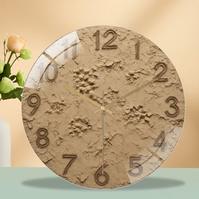 Horloge murale en verre 12 po
