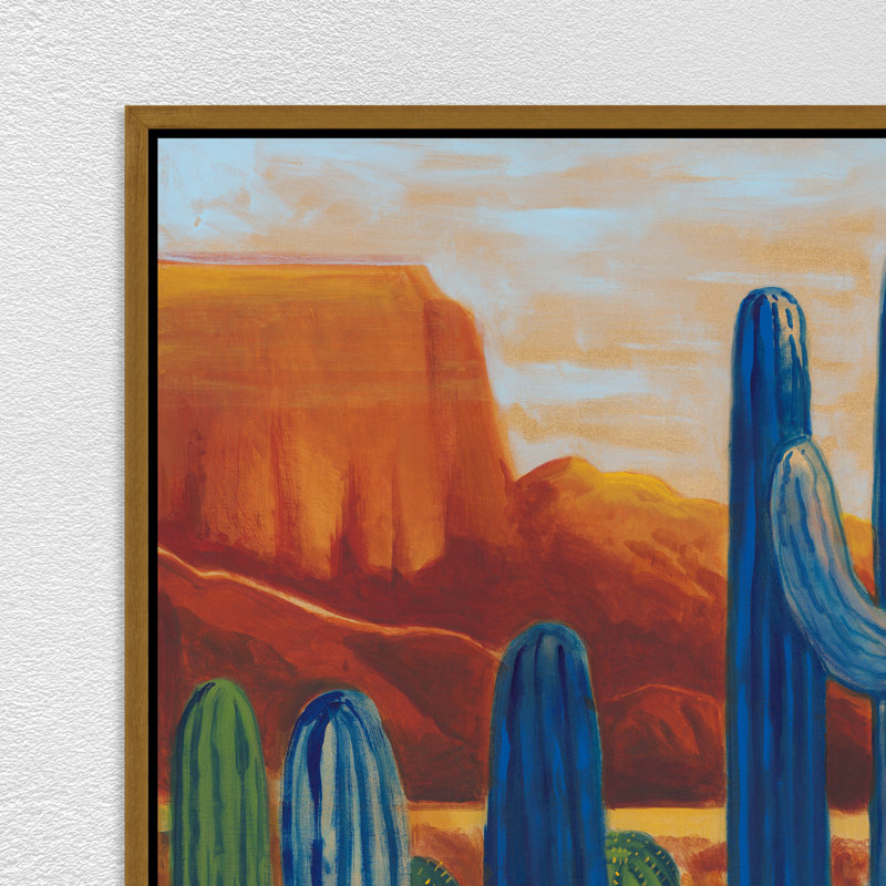 «Desert Sonata II» par David Erickson - peinture sur toile à cadre flottant