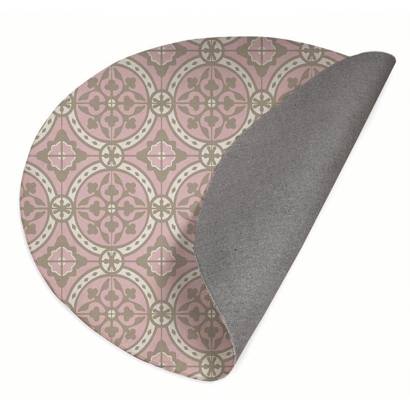 Tapis d'extérieur Aleah, Rond 5 pi