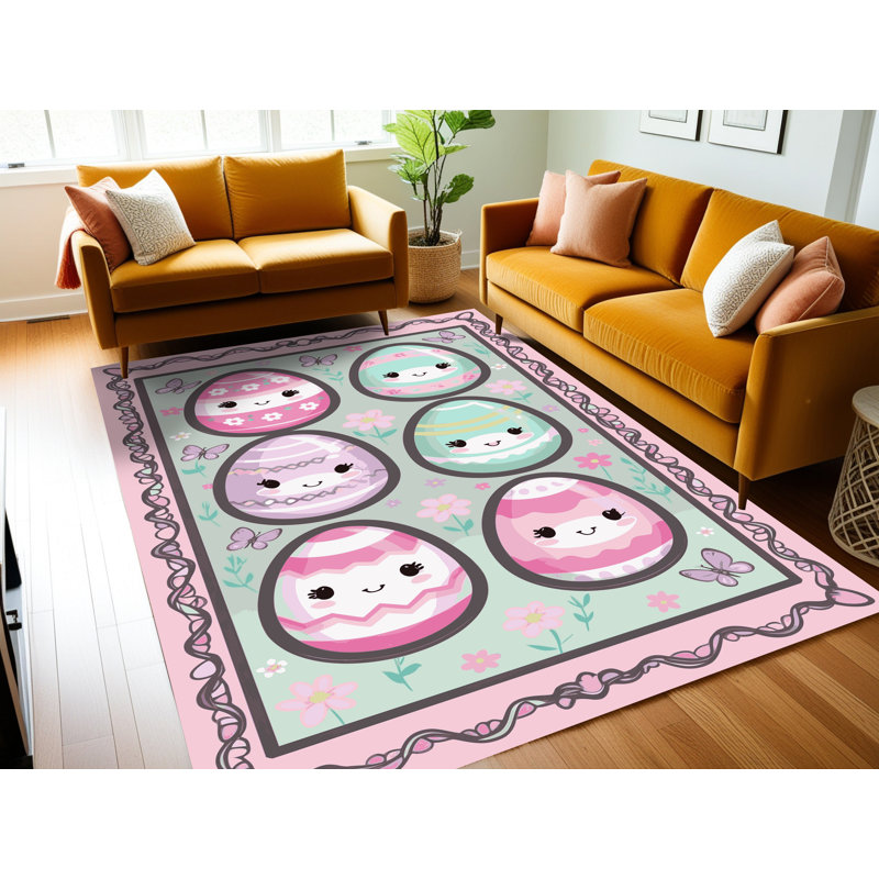 Le tapis des Fêtes de Pâques Printemps Aisle®, Rectangulaire 2 pi x 3 pi