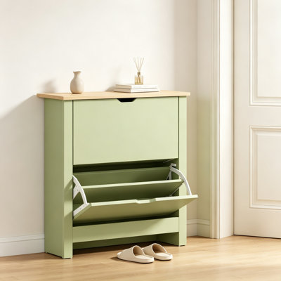 12 Pair Flip Down Shoe Storage