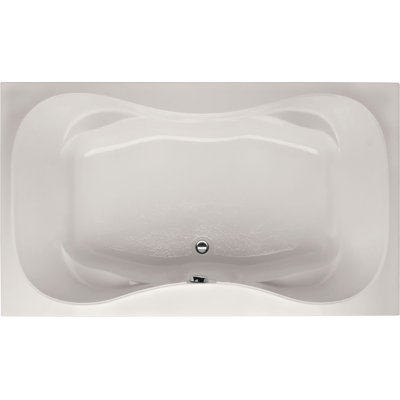 Baignoire encastrée en acrylique 72 po x 42 po Designer